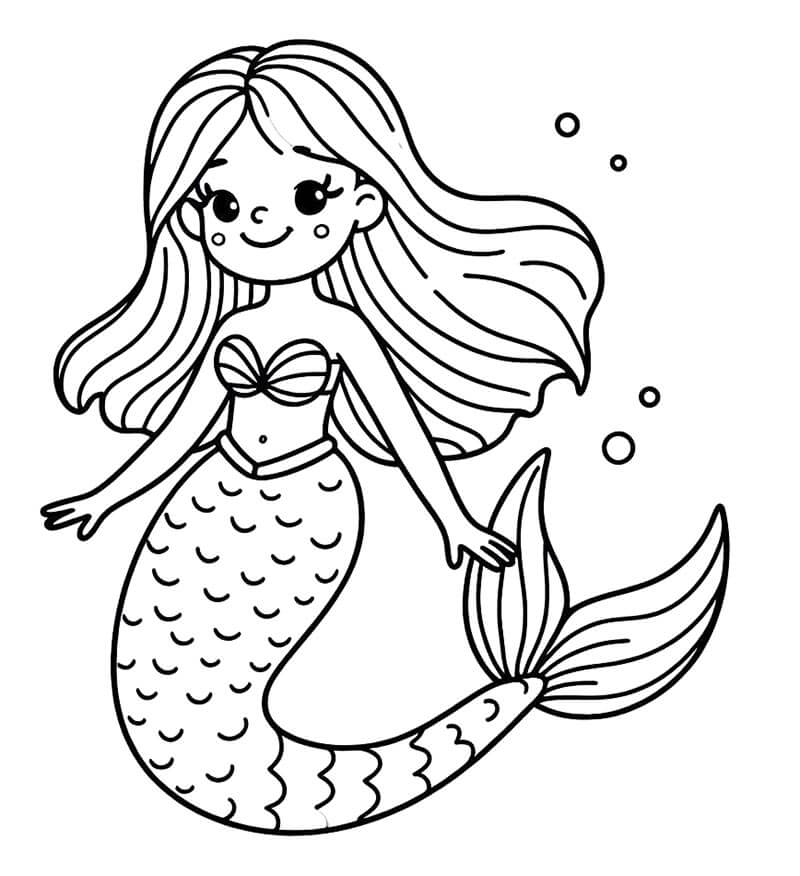Meerjungfrauenbild ausmalbilder
