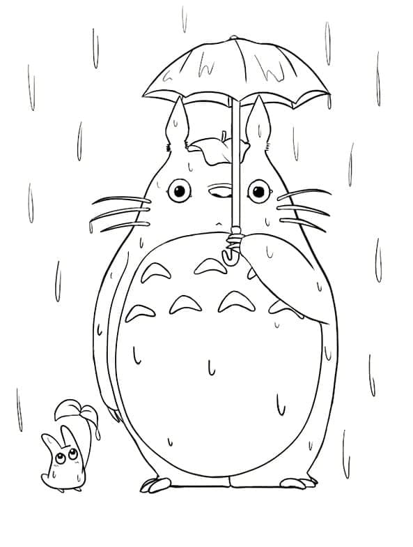 Mein Nachbar Totoro Anime ausmalbilder