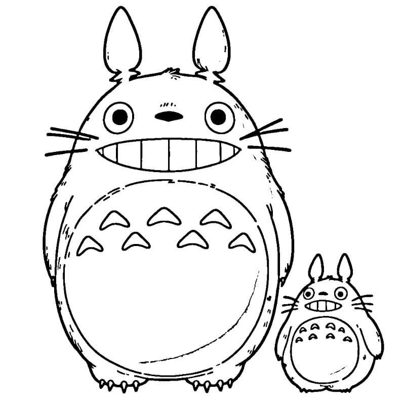 Mein Nachbar Totoro Bild gratis ausmalbilder