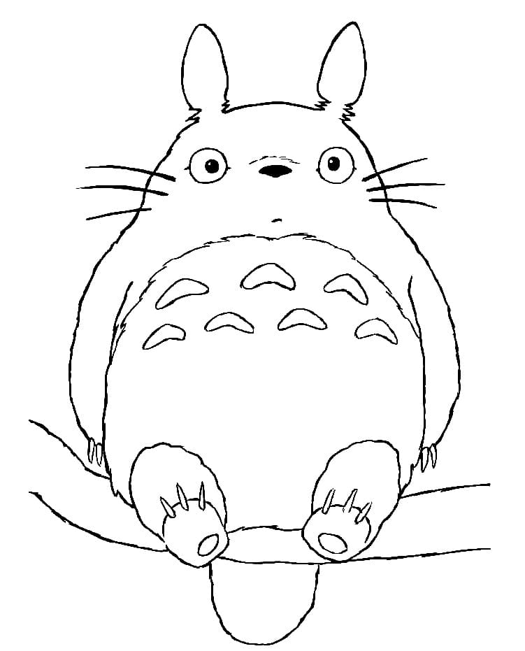 Mein Nachbar Totoro ausdrucken ausmalbilder