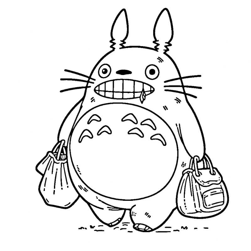 Mein Nachbar Totoro für 2-jährige Kinder ausmalbilder