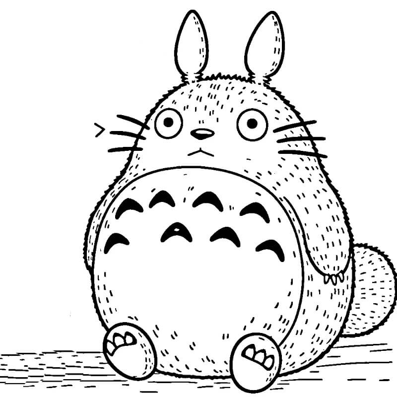 Mein Nachbar Totoro für 3-jährige Kinder ausmalbilder