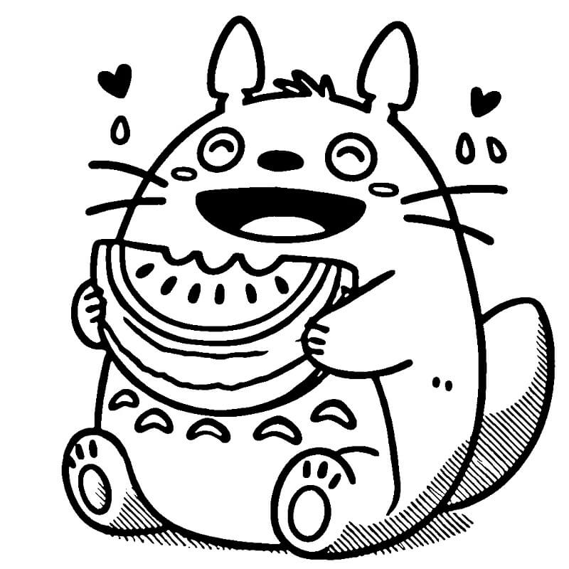 Mein Nachbar Totoro für 5-jährige Kinder ausmalbilder