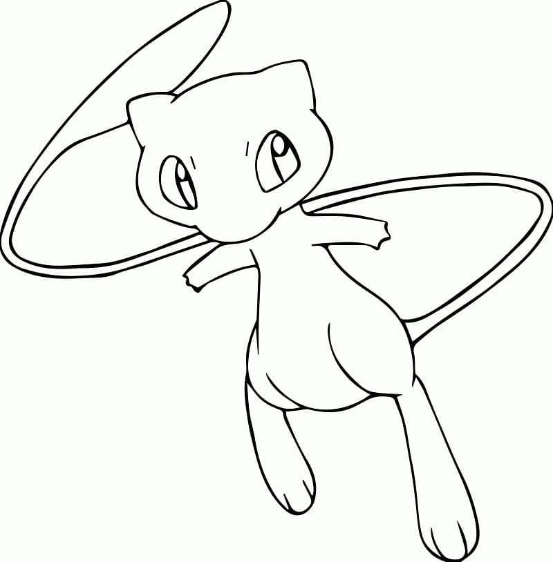 Mew Pokemon ausmalbilder
