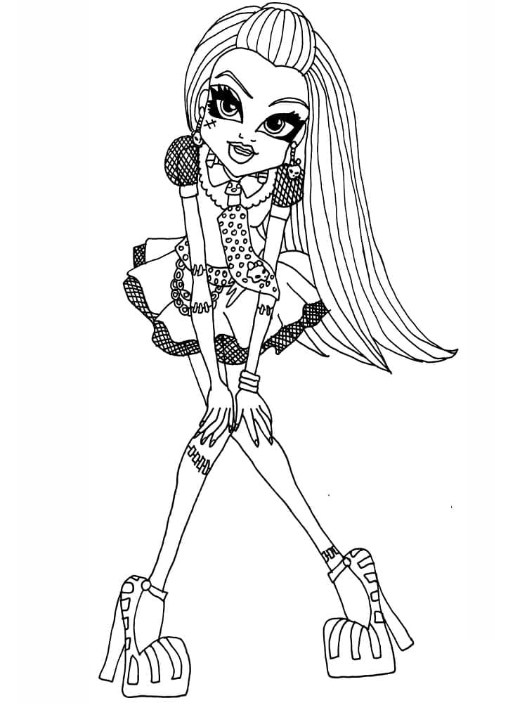 Monster High Frankie Stein ausmalbilder