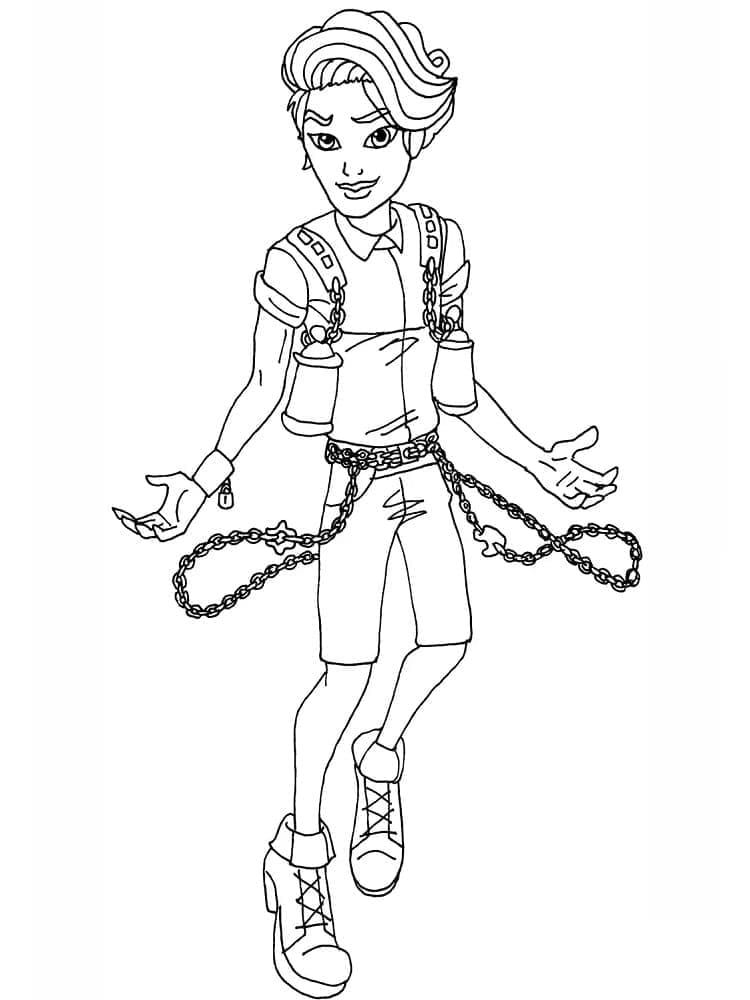 Monster High Porter Geiss ausmalbilder