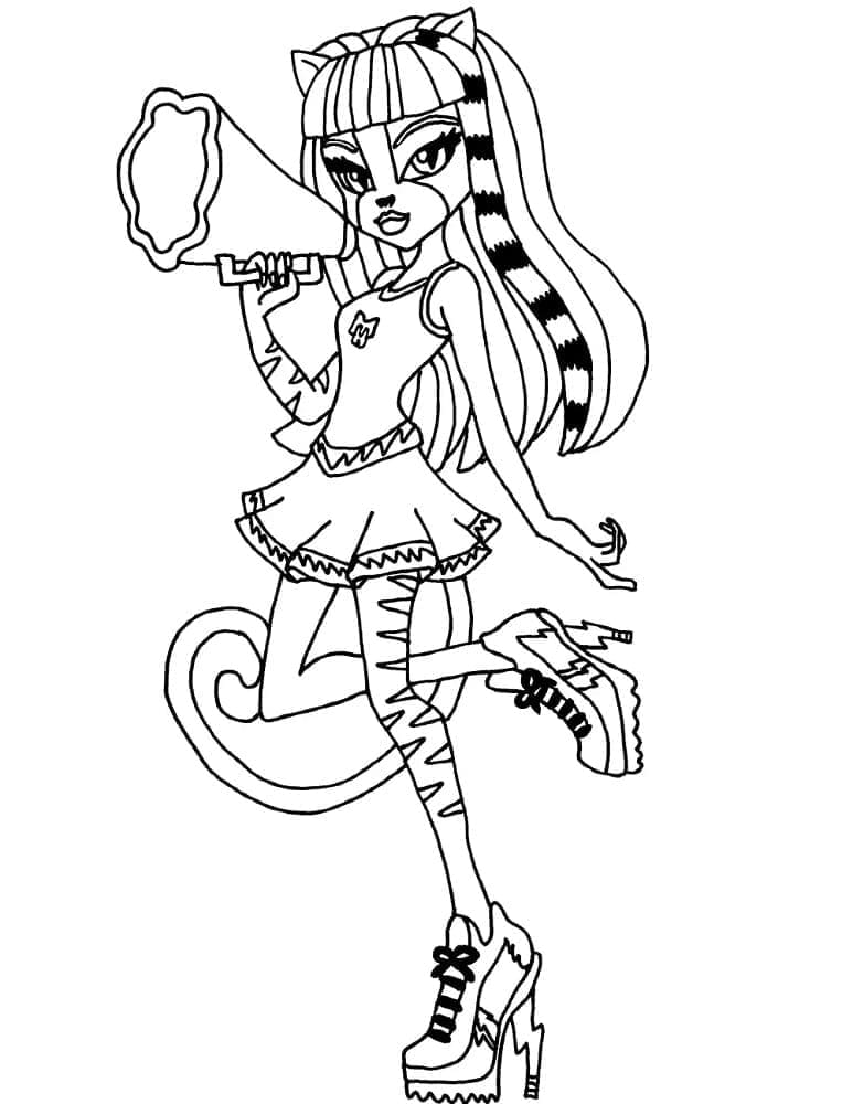 Monster High Purrsephone ausmalbilder