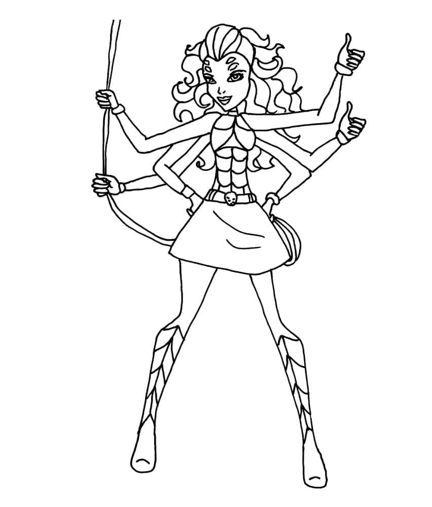 Monster High Webarella ausmalbilder