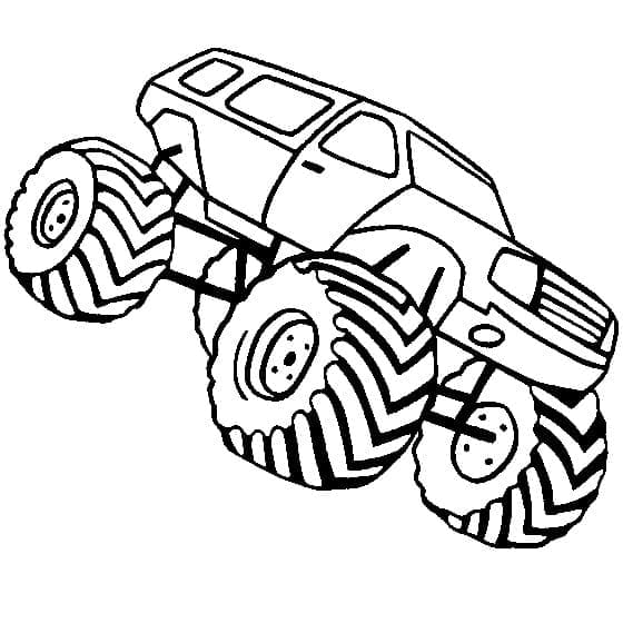 Monstertruck Kostenloser für Kinder ausmalbilder