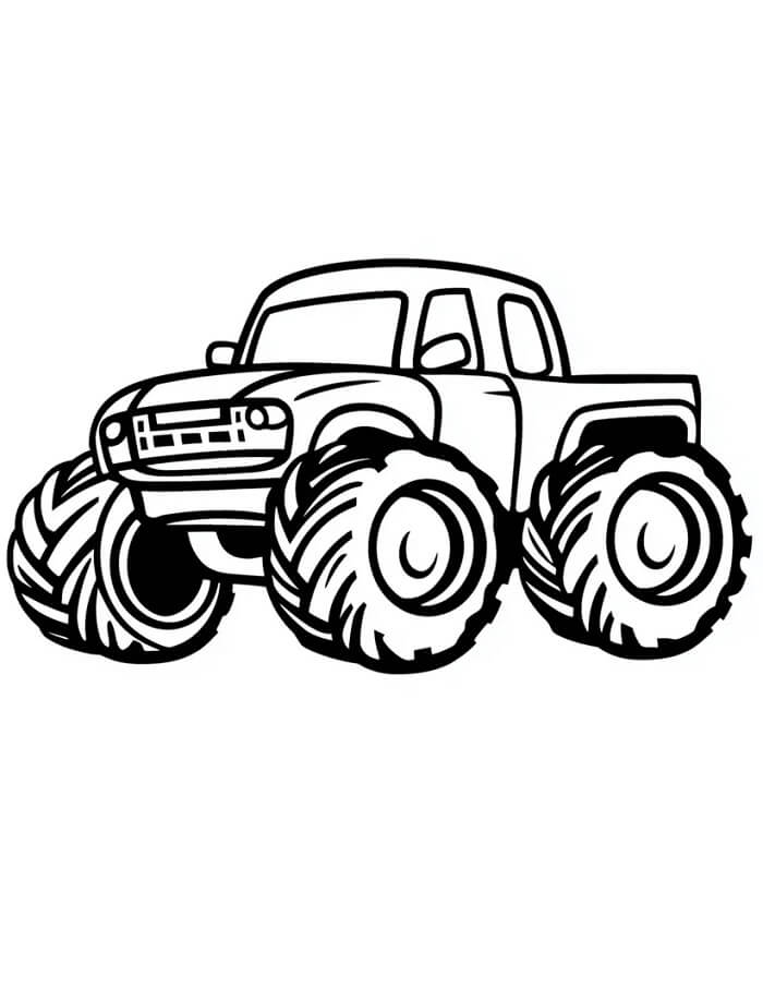 Monstertruck für 5-jährige Kinder ausmalbilder