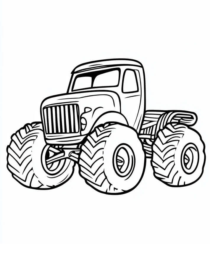 Monstertruck für 6-jährige Kinder ausmalbilder