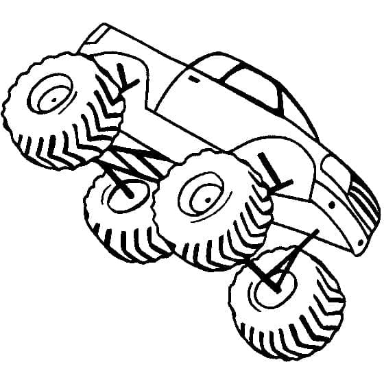 Monstertruck für Kinder ausmalbilder