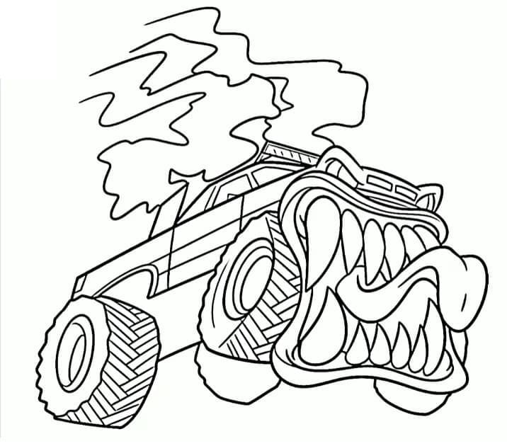 Monstertruck gratis druckbar ausmalbilder