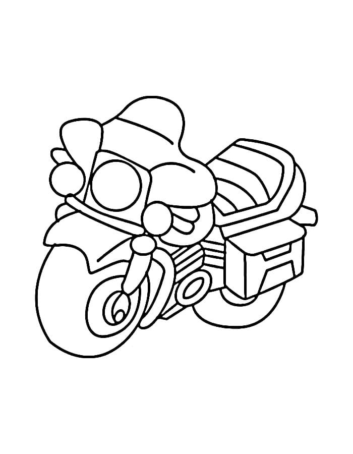 Motorrad Bild gratis ausmalbilder