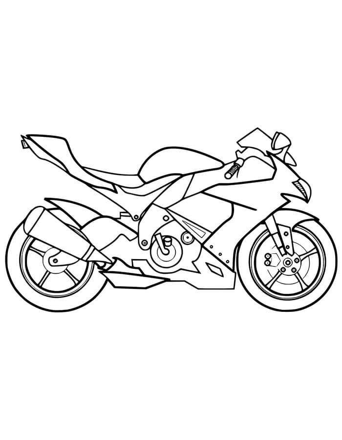 Motorrad Kostenloses für Kinder ausmalbilder