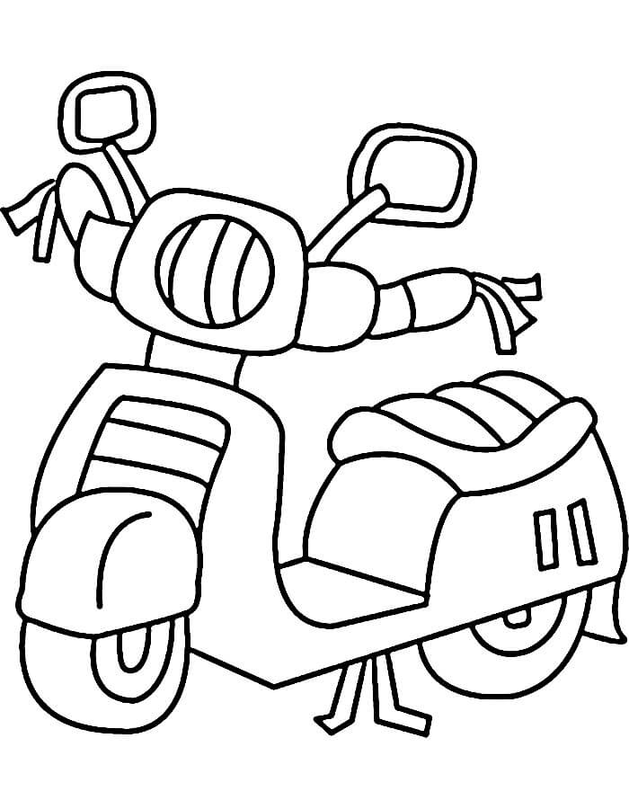 Motorrad Malvorlage für Kinder ausmalbilder