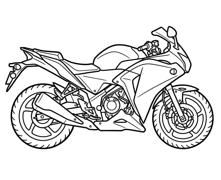 Motorrad fahren ausmalbilder