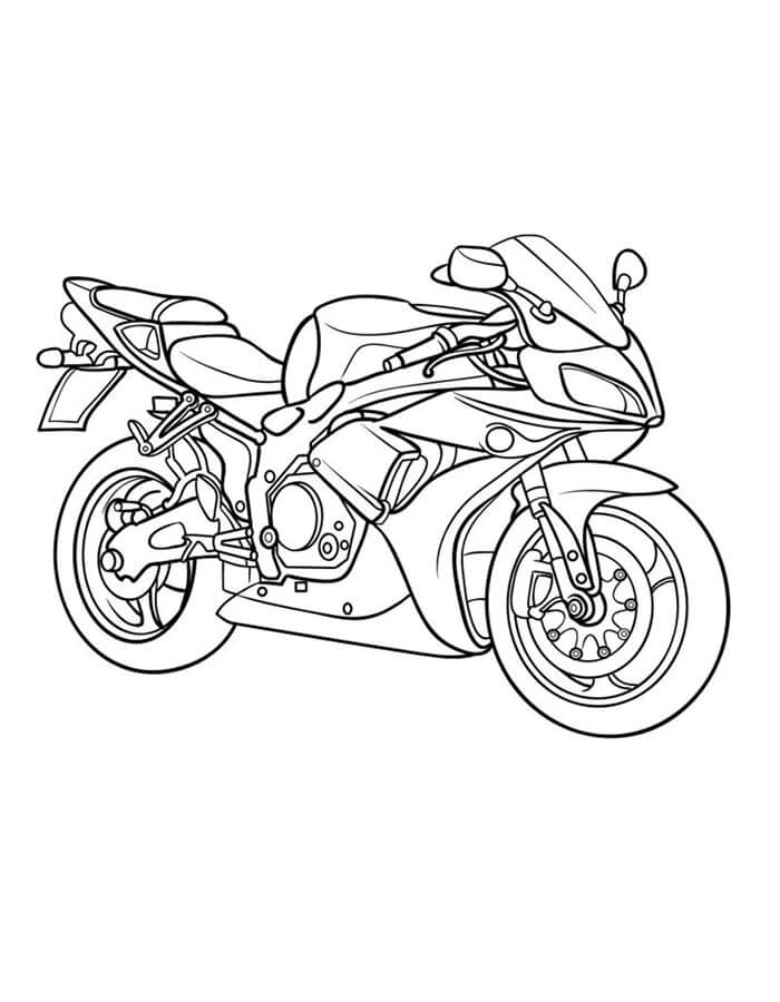 Motorrad für 1-jährige Kinder ausmalbilder