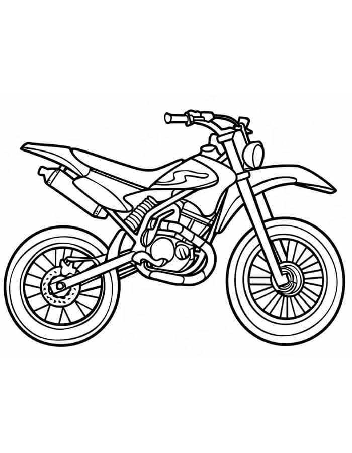 Motorrad für 2-jährige Kinder ausmalbilder