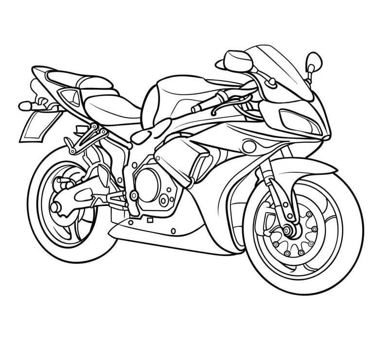 Motorrad für 3-jährige Kinder ausmalbilder