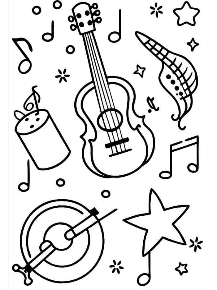 Musikinstrumente (5) ausmalbilder