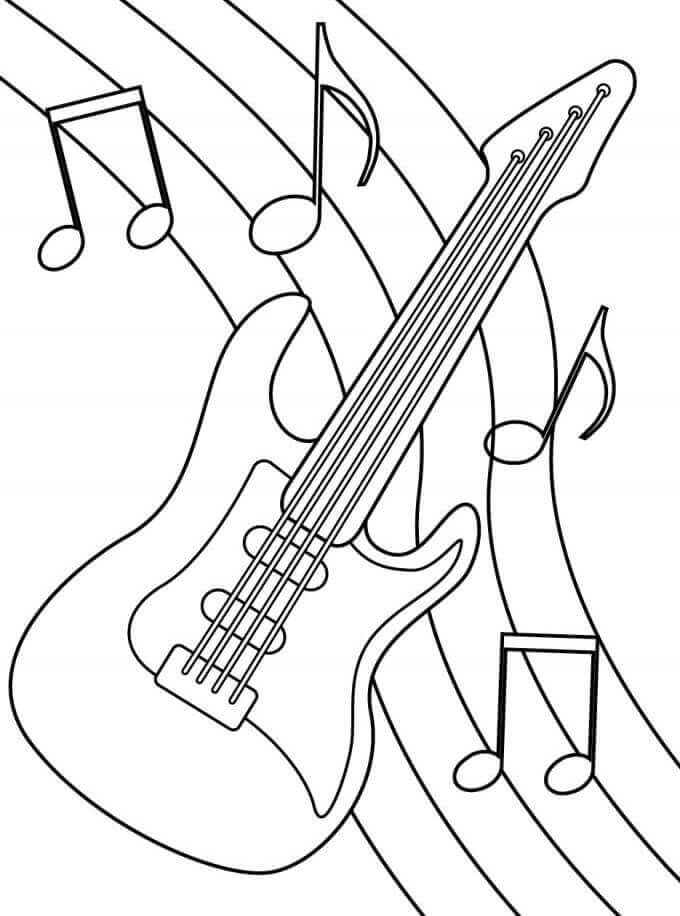 Musikinstrumente Malvorlage für Kinder ausmalbilder