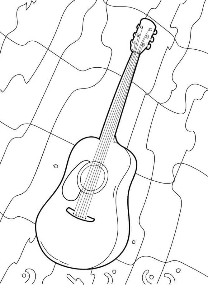 Musikinstrumente druckbar für Kinder ausmalbilder