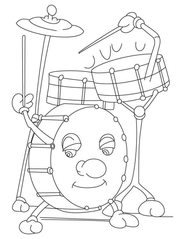 Musikinstrumente für 2-jährige Kinder ausmalbilder