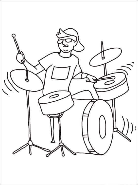 Musikinstrumente für 3-jährige Kinder ausmalbilder