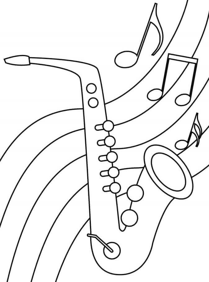 Musikinstrumentebild zum Drucken ausmalbilder