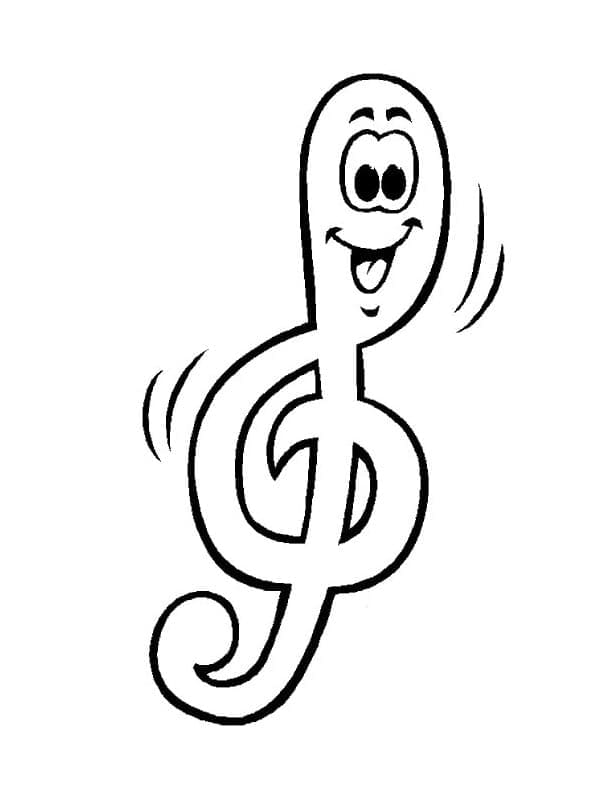 Musiknoten für 1-jährige Kinder ausmalbilder