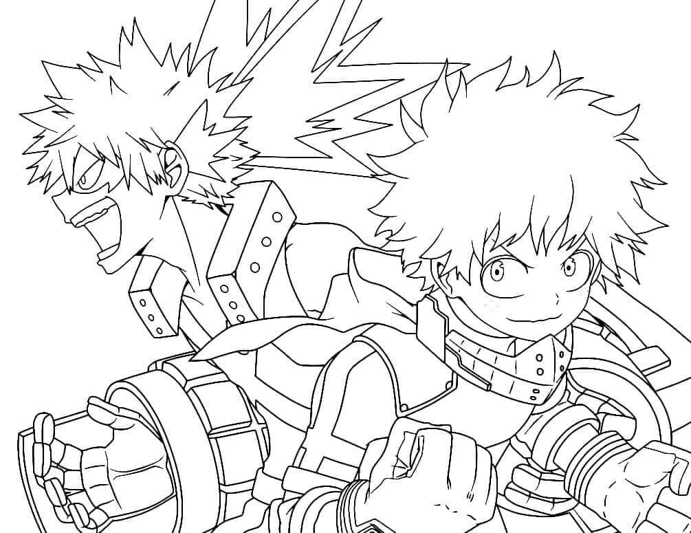 My Hero Academia für 4-jährige Kinder ausmalbilder