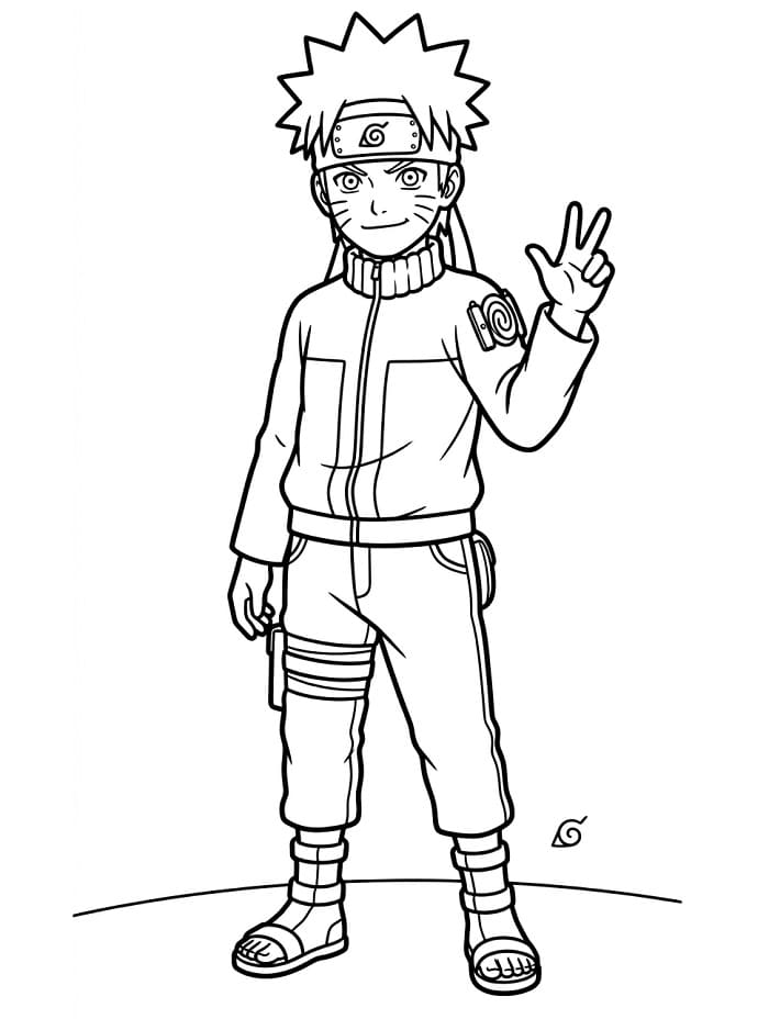 Naruto in Aktion ausmalbilder