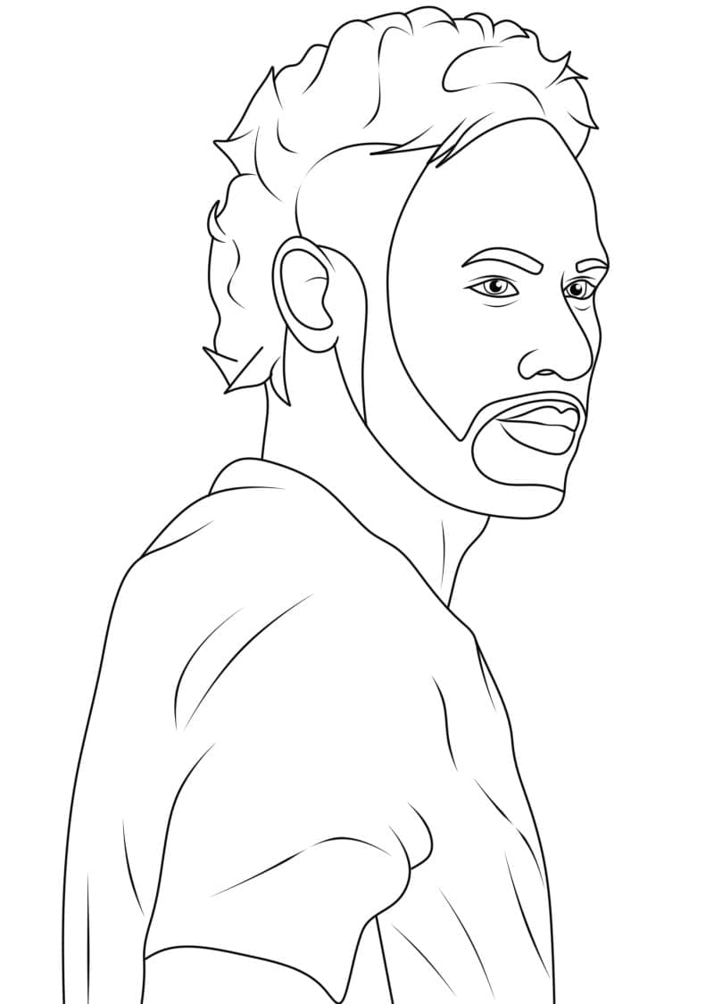 Neymar Für Kinder ausmalbilder