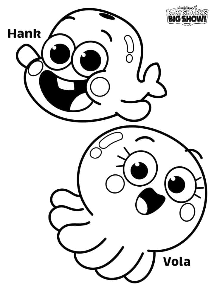 Niedlicher Baby Shark ausmalbilder