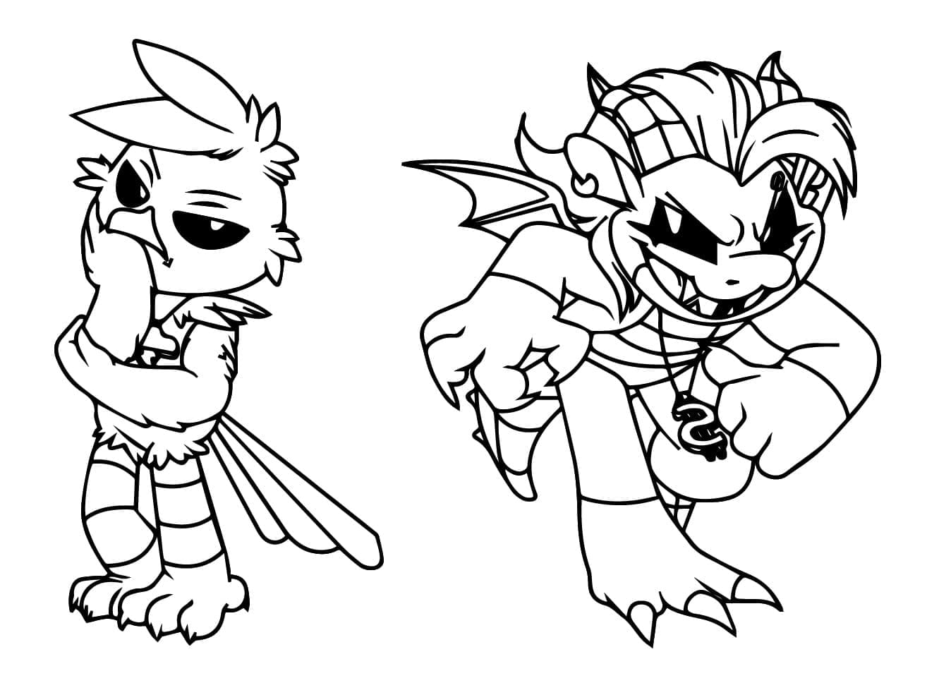 Nightmare Critters aus Poppy Playtime ausmalbilder