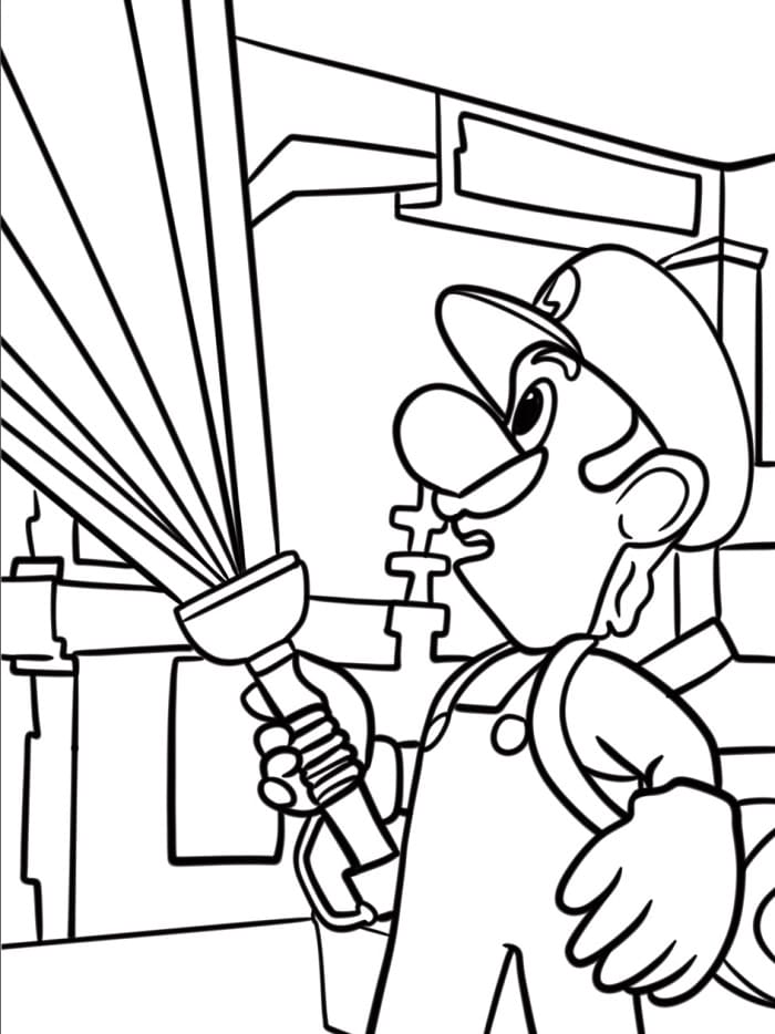 Nintendo Luigi ausmalbilder