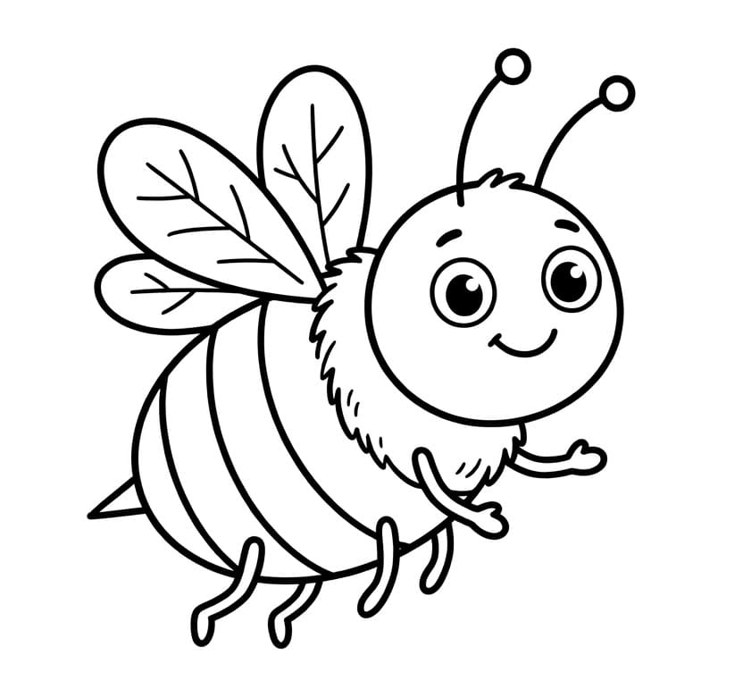 Normale Biene ausmalbilder