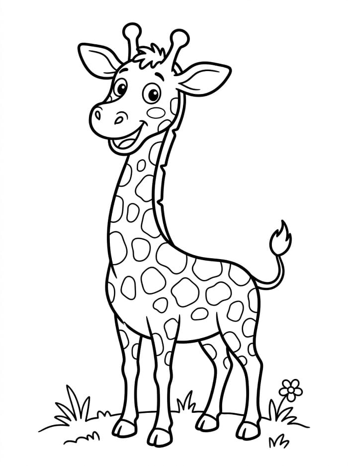 Normale Giraffe ausmalbilder