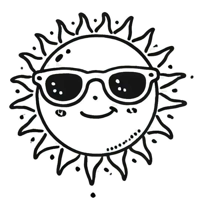 Normale Sonne ausmalbilder