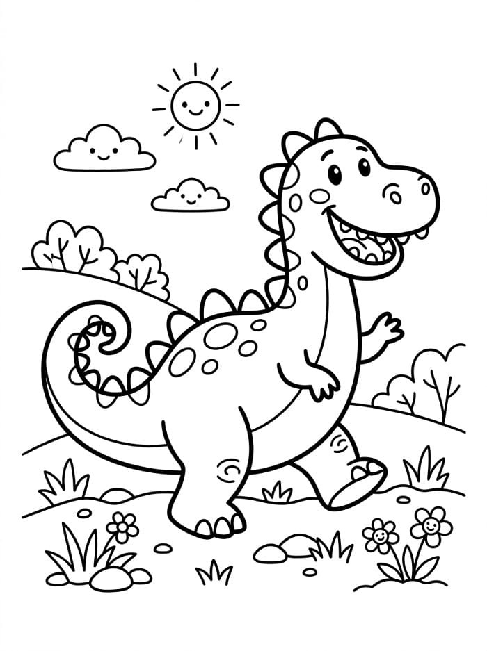 Normaler Dinosaurier ausmalbilder