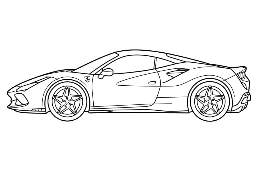 Normaler Ferrari ausmalbilder