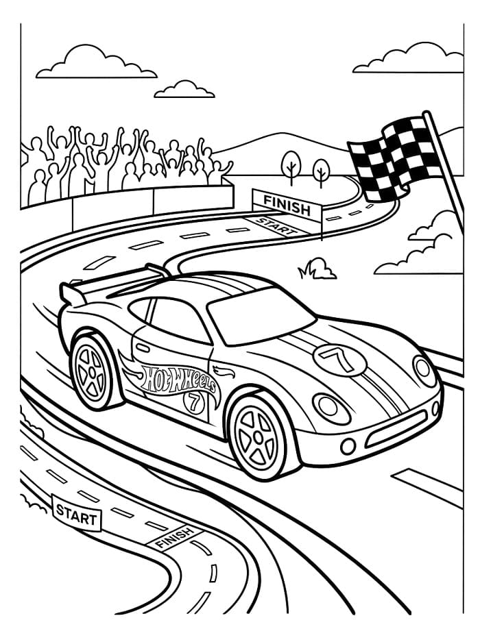 Normaler Hot Wheels ausmalbilder