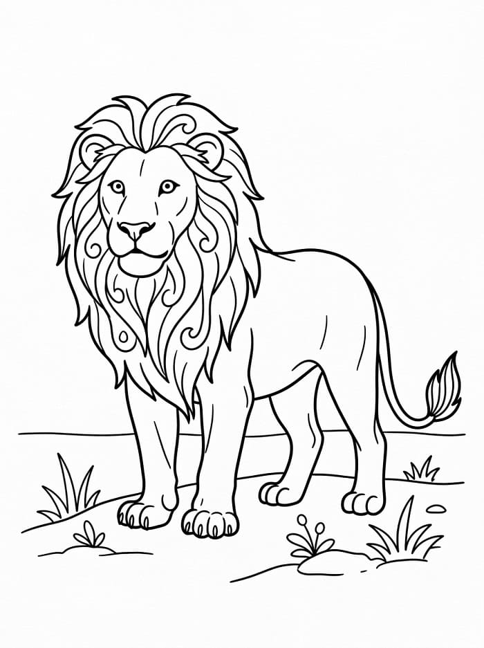 Normaler Löwe ausmalbilder