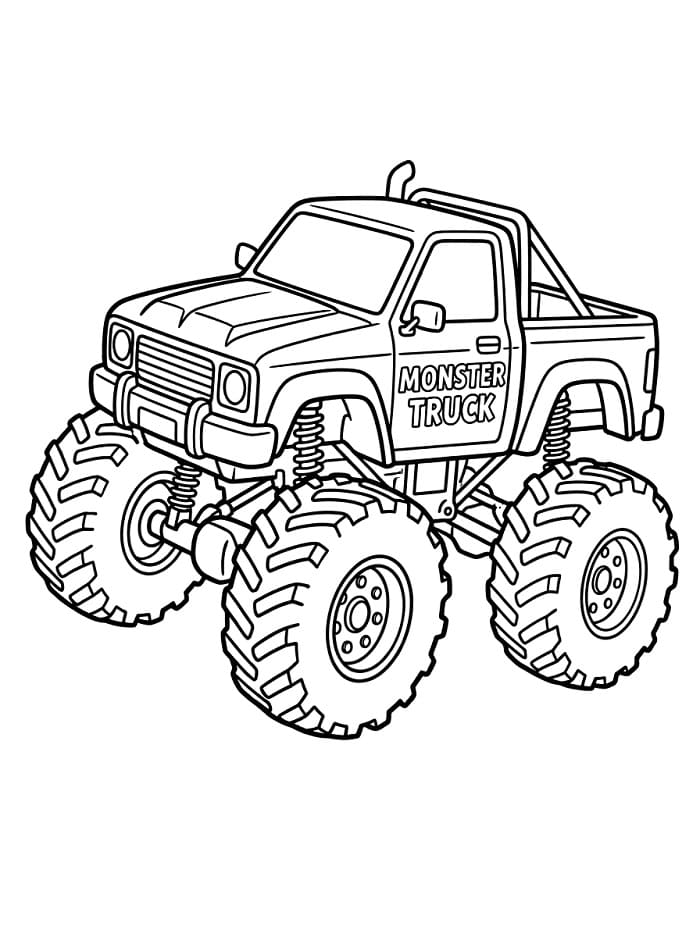 Normaler Monstertruck ausmalbilder