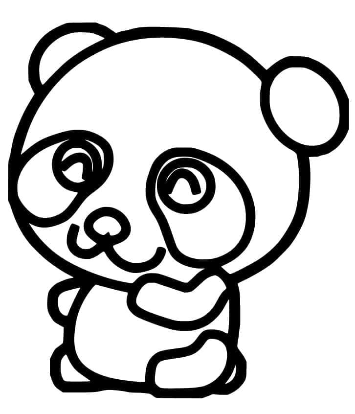 Normaler Panda ausmalbilder