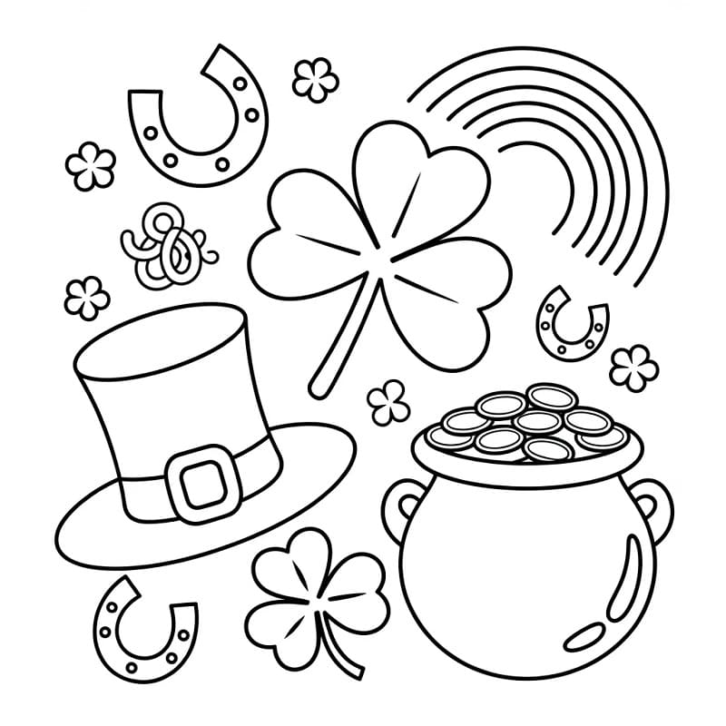 Normaler St. Patrick's Day ausmalbilder