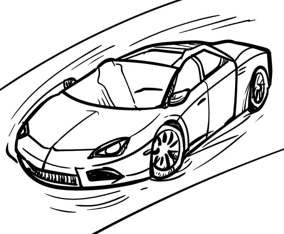 Normales Auto ausmalbilder