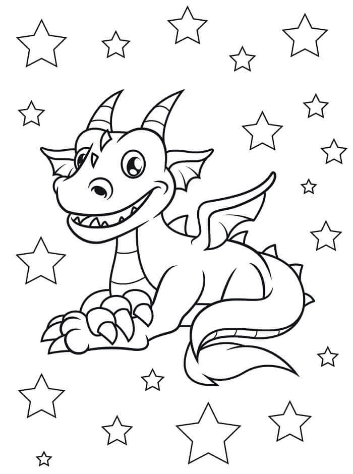 Normales Drache ausmalbilder