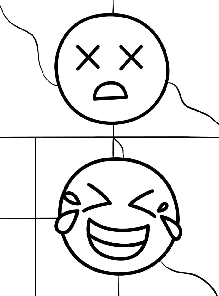 Normales Emoji ausmalbilder